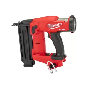 Milwaukee M18 FUEL GEN II 18-Volt 18-Gauge Lithium-Ion Brushless Cordless Brad Nailer Kit with One 2.0 Ah Battery, Charger and Bag