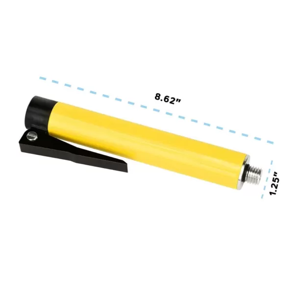 AdirPro 7 ft. Aluminum Extension Pole with Height Lever in Yellow