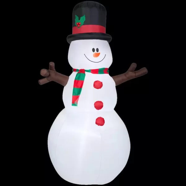 Airblown 5 ft. W x 8 ft. H Inflatable Snowman with Christmas Scarf and Hat