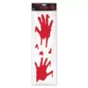Amscan 21 in. x 6.5 in. Halloween Bloody Hands Gel Clings (4-Pack)