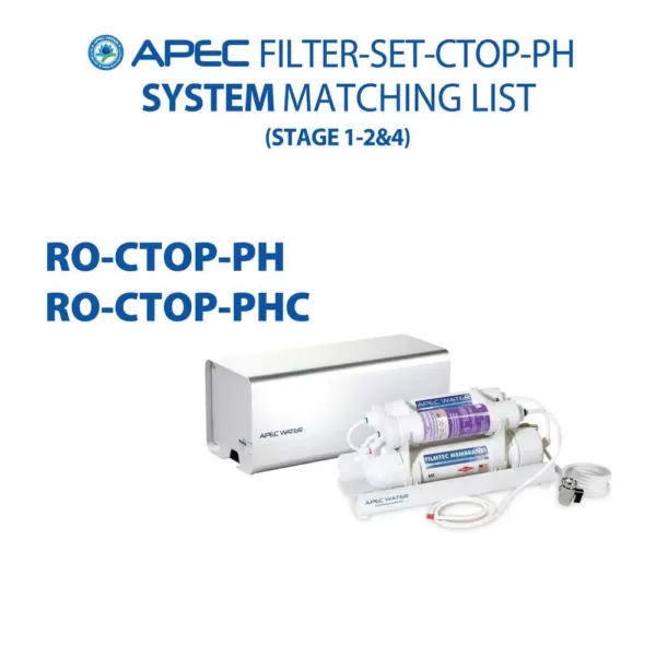 APEC Water Systems APEC Pre-filter Set for Ultimate RO-CTOP-PH Countertop RO Systems (Stages 1, 2 and 4)