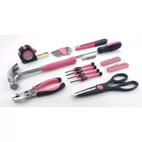 Apollo General Tool Set in Pink (39-Piece)