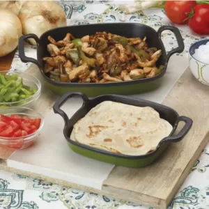 Bayou Classic 8 in. Enameled Cypress Green Baking Dish