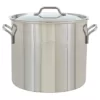 Bayou Classic Brew Kettle 40 qt. Stainless Steel Stock Pot with Lid
