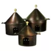 Benjara Bonny 25 qt. Bronze 3-Piece Metal Chafing Dish with Steal Tub