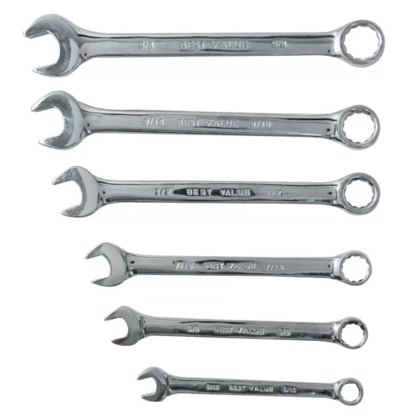 Best Value Combination Wrench Set (6-Piece)