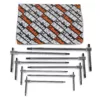 Beta Metric T-Handle Hex Key Wrench sizes: 2, 2.5, 3, 3.5, 4, 5, 6, 8 mm (Set of 8)