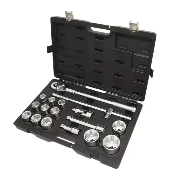 Beta 3/4 in. Drive Metric Socket Set with Ratchet (17-Piece)