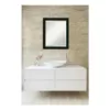 Amanti Art Nero 19 in. W x 23 in. H Framed Rectangular Bathroom Vanity Mirror in Black