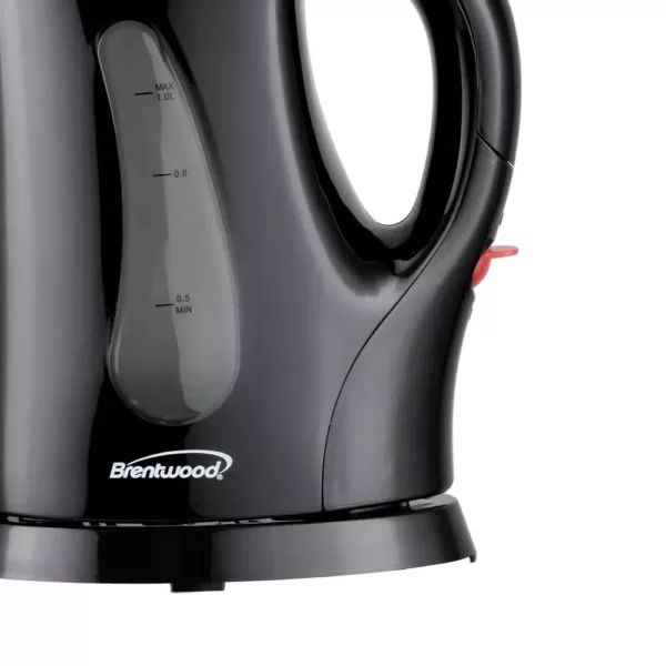 Brentwood Appliances 4-Cup Black BPA-Free Cordless Electric Kettle