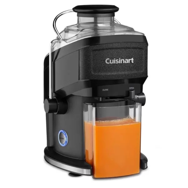Cuisinart Compact 16 fl. oz. Black Masticating Juicer with Recipe Booklet and Cleaning Brush