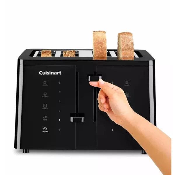 Cuisinart Touchscreen 4-Slice Black Wide Slot Toaster