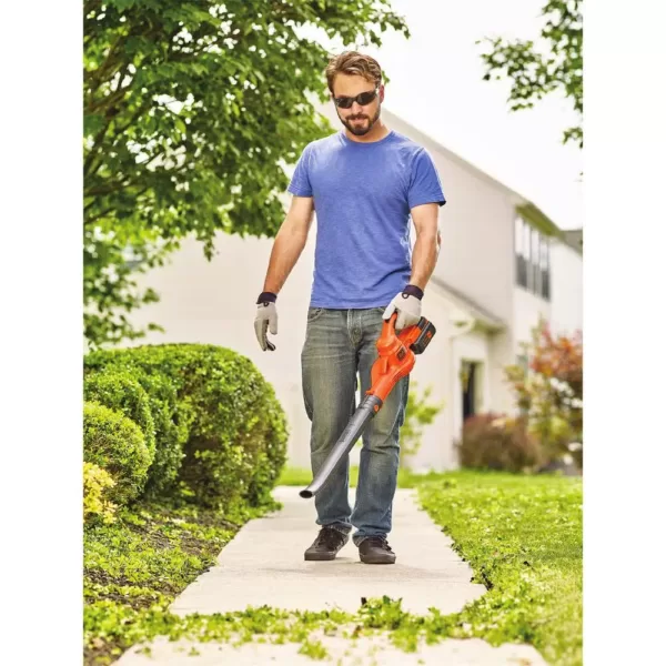 BLACK+DECKER 125 MPH 90 CFM 40V Max Lithium-Ion Sweeper with (1) 1.5Ah Battery & Charger Included