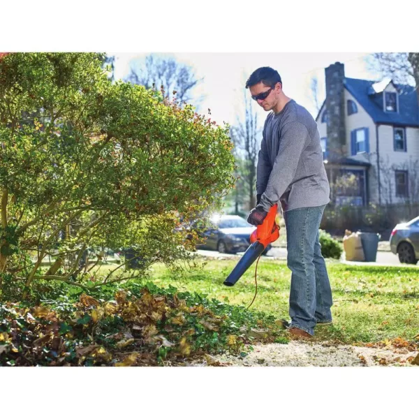 BLACK+DECKER 180 MPH 220 CFM 7-Amp Corded Electric Handheld Leaf Blower