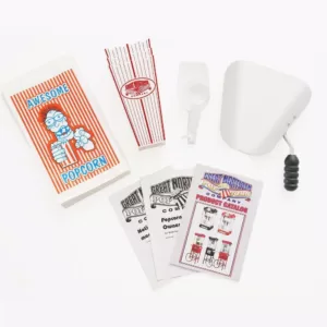 Great Northern Foundation 4 oz. Black Hot Oil Popcorn Machine with Cart