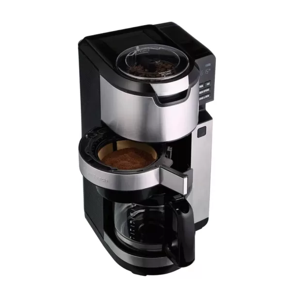 Hamilton Beach 12-Cup Black Programmable Grind and Brew Coffee Maker