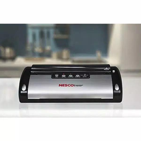 Nesco Black Food Vacuum Sealer with Bag Cutter XDC Depot