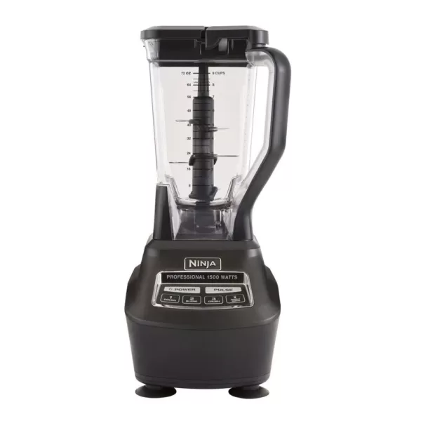 NINJA Mega Kitchen System 72 oz. 5-Speed Black Blender and Food Processor with Travel Cups