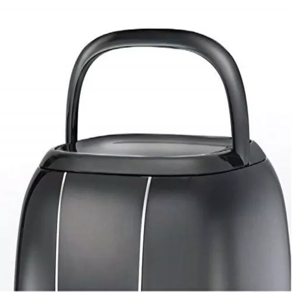 Ovente 3.2 Qt. Black Air Fryer Grill Pan and Non-Stick Frying Basket Auto Shut-Off 6 Cooking Presets Touch Sensor