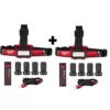 Milwaukee 600 Lumens LED USB Rechargeable Low-Profile Hard Hat Headlamp (2-Pack)