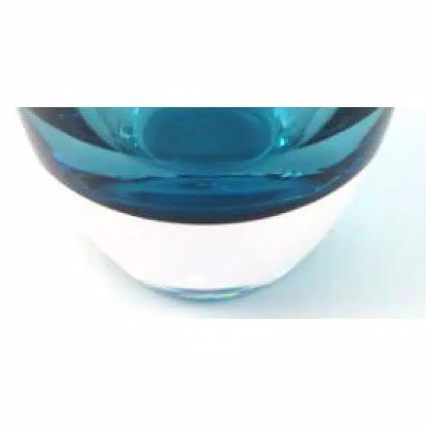 Badash Crystal 8 in. Samantha Midnight Blue European Mouth Blown Thick Walled Decorative Vase