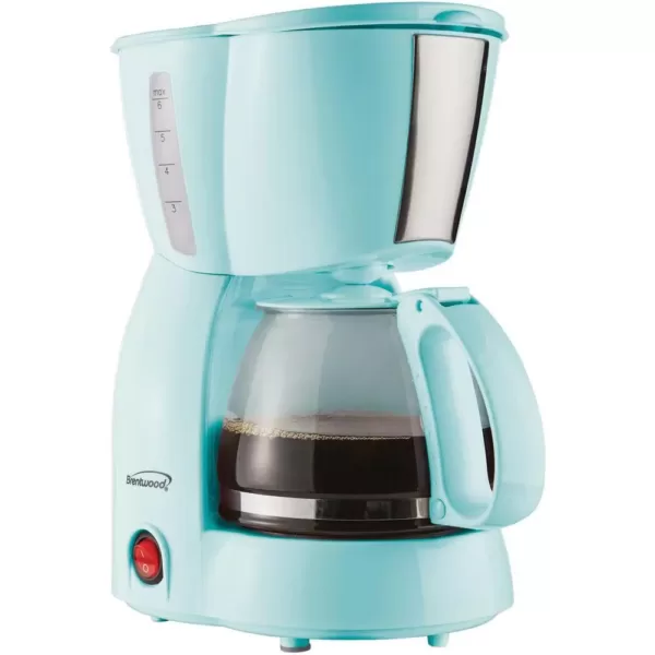 Brentwood 4-Cup Blue Coffee Maker