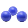 Zest Candle 3 in. Blue Ball Candles (6-Box)
