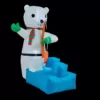 Brite Star 5 ft. H x 3.3 ft. W Fishing Polar Bear Inflatable Airblown