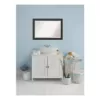 Amanti Art Signore 41 in. W x 29 in. H Framed Rectangular Beveled Edge Bathroom Vanity Mirror in Bronze