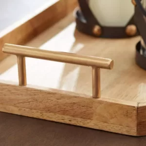 Home Decorators Collection Home Decorators Collection Natural Wood Decorative Octagonal Tray (Set of 2)
