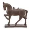 LITTON LANE 15 in. x 4 in. Decorative Horse Sculpture in Colored Polystone