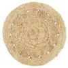 LR Resources 15 in. Natural Jute LR32017-NAT15 Natural Placemat (Set of 2)