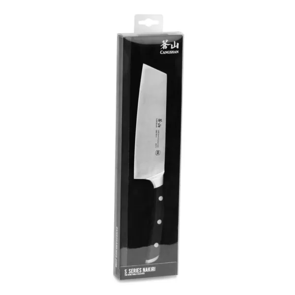 Cangshan S Series 7 in. German Steel Forged Nakiri Vegetable Cleaver