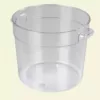 Carlisle 6 qt. Polycarbonate Round Storage Container in Clear (Case of 12)