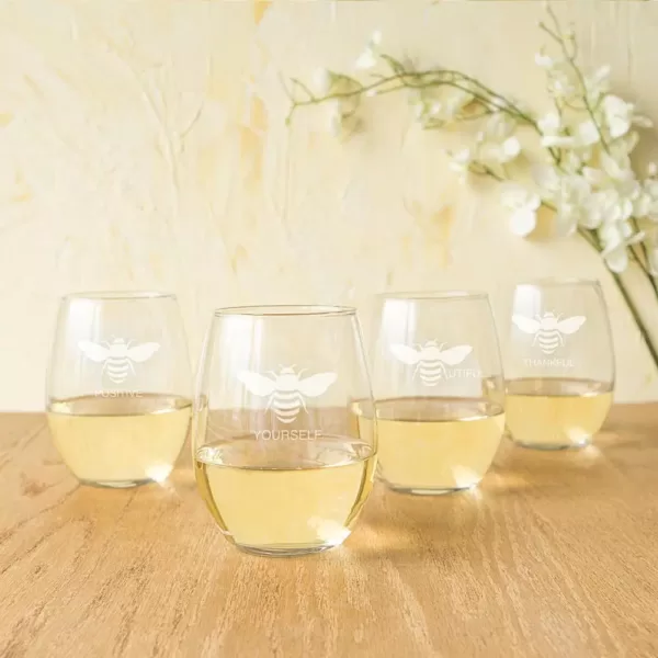 Cathy's Concepts 21 oz. Stemless Wine Glasses