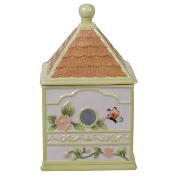 Certified International Spring Meadows Multi-Colored 11.25 in. 3-D Bird House Cookie Jar