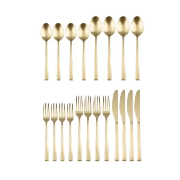 Fiesta Spark Champagne Satin 18/0 20-Piece Flatware Set (Service for 4)