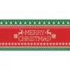 My Door Decor 7 ft. x 16 ft. Merry Christmas Ugly Christmas Sweater Christmas Garage Door Decor Mural for Double Car Garage