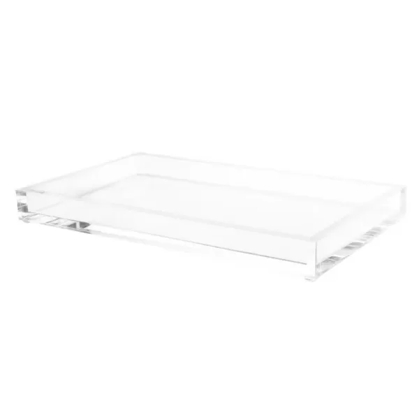 Lavish Home Minimalist Clear Acrylic Catch-All Decorative Tray