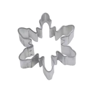 CybrTrayd 12-Piece 2.25 in. Snowflake Tinplated Steel Cookie Cutter & Recipe