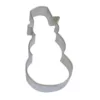 CybrTrayd 12-Piece 4 in. Snowman & Top Hat Tinplate Steel Cookie Cutter & Recipe