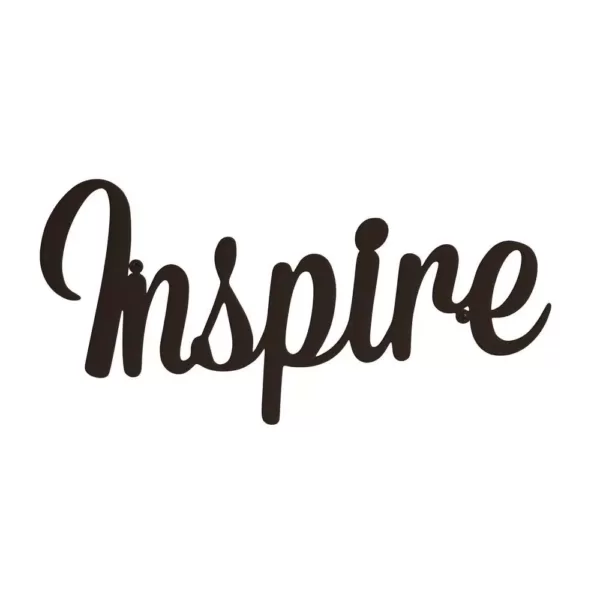 Lavish Home "Inspire" Metal Cutout Sign