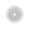 Dedeco Sunburst 3 in. Radial Discs 3/8 in. 120-Grit Arbor Medium Thermoplastic Cleaning and Polishing Tool (12-Pack)