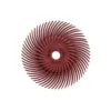 Dedeco Sunburst 3 in. Radial Discs 3/8 in. 220-Grit Arbor Standard Thermoplastic Cleaning and Polishing Tool (12-Pack)