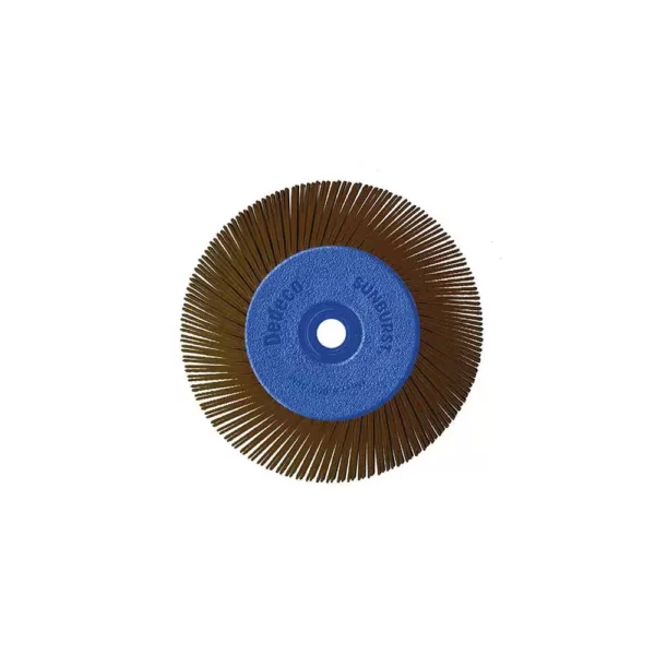 Dedeco Sunburst - 6 in. TA Radial Discs - 1/2 in. Arbor - Thermoplastic Cleaning and Polishing Tool, U-Coarse 36-Grit (1-Pack)