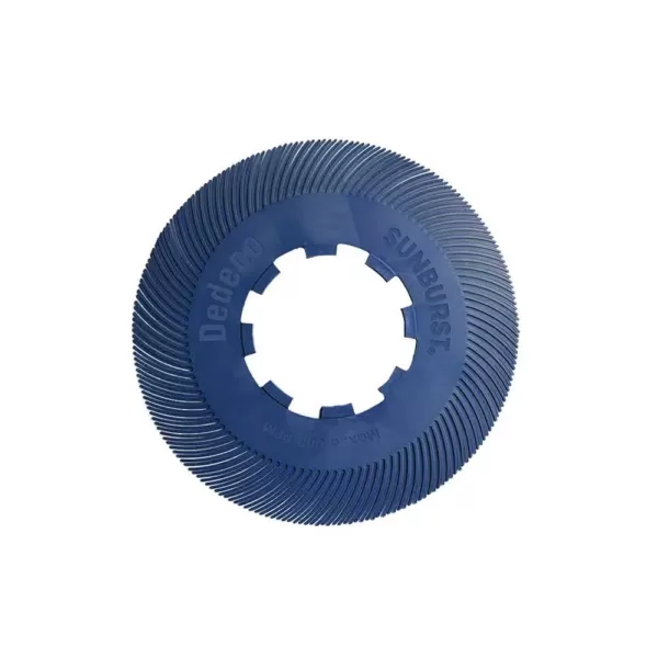 Dedeco Sunburst 7-5/8 in. 400-Grit TC Radial Discs 1 in. Arbor Fine Thermoplastic Cleaning and Polishing Tool (70-Pack)
