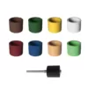 Dedeco Sunburst  1/2 in. x 1/2 in. Band -Cylinder Thermoplastic Sanding Polishing Tool Set 8 Grit 1835 Mandrel (9-Piece)