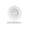 Dedeco Sunburst 7/8 in. x 1/16 in. 120-Grit Medium Dual Radial Discs Arbor Rotary Cleaning and Polishing Tool (12-Pack)