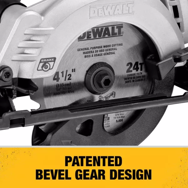 DEWALT ATOMIC 20-Volt MAX Cordless Brushless 4-1/2 in. Circular Saw with (1) 20-Volt Battery 5.0Ah