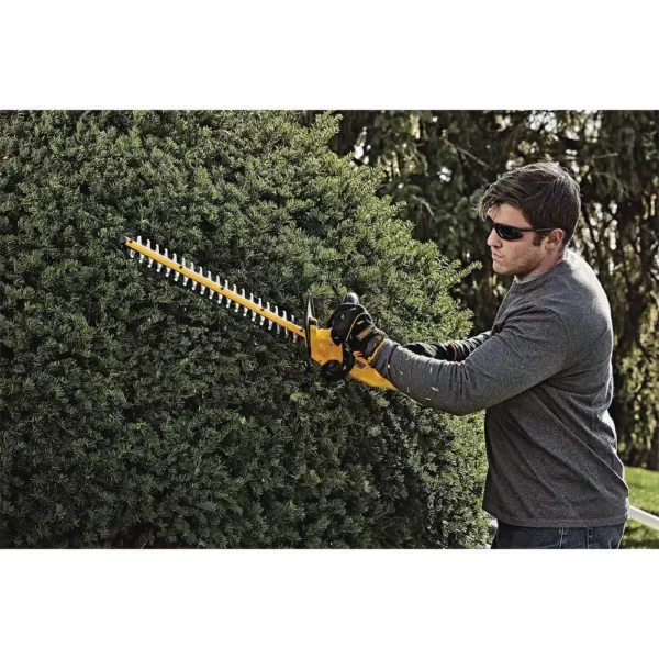 DEWALT 22 in. 20V MAX Lithium-Ion Cordless Hedge Trimmer (Tool Only) with Bonus 20V MAX XR Premium (1) 5.0Ah Battery